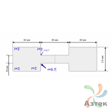Этикетка для кабеля и провода (флажок) 105х30 (рядов 1 по 500 шт) Полипропилен белый гантеля в рулоне, втулка 40 мм (к) IQ code